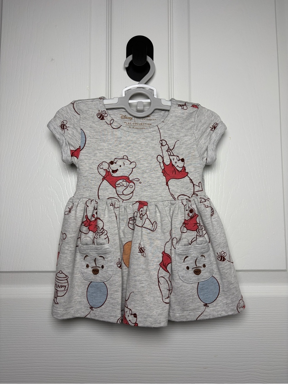 Little Sleepies Disney Winnie the Pooh Bamboo Dress Bummies 3-6M